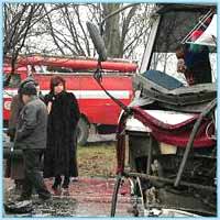 Фура протаранила автобус во Владимирской области