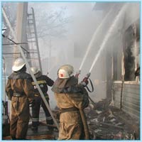 В результате пожара в кафе «Кружка» никто не пострадал