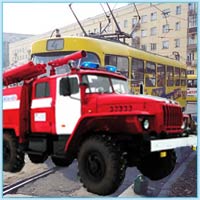 В Москве трамвай протаранил пожарную машину, есть пострадавшие