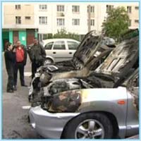 Минувшей ночью в Москве сгорело еще четыре автомобиля