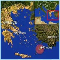 В Греции произошло землетрясение в 6,3 балла