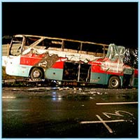 В Германии из-за непотушенной сигареты в автобусе сгорели 20 пассажиров