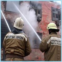 В центре Москвы горело офисное здание