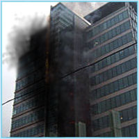 Пожар в столичном бизнес-центре потушен
